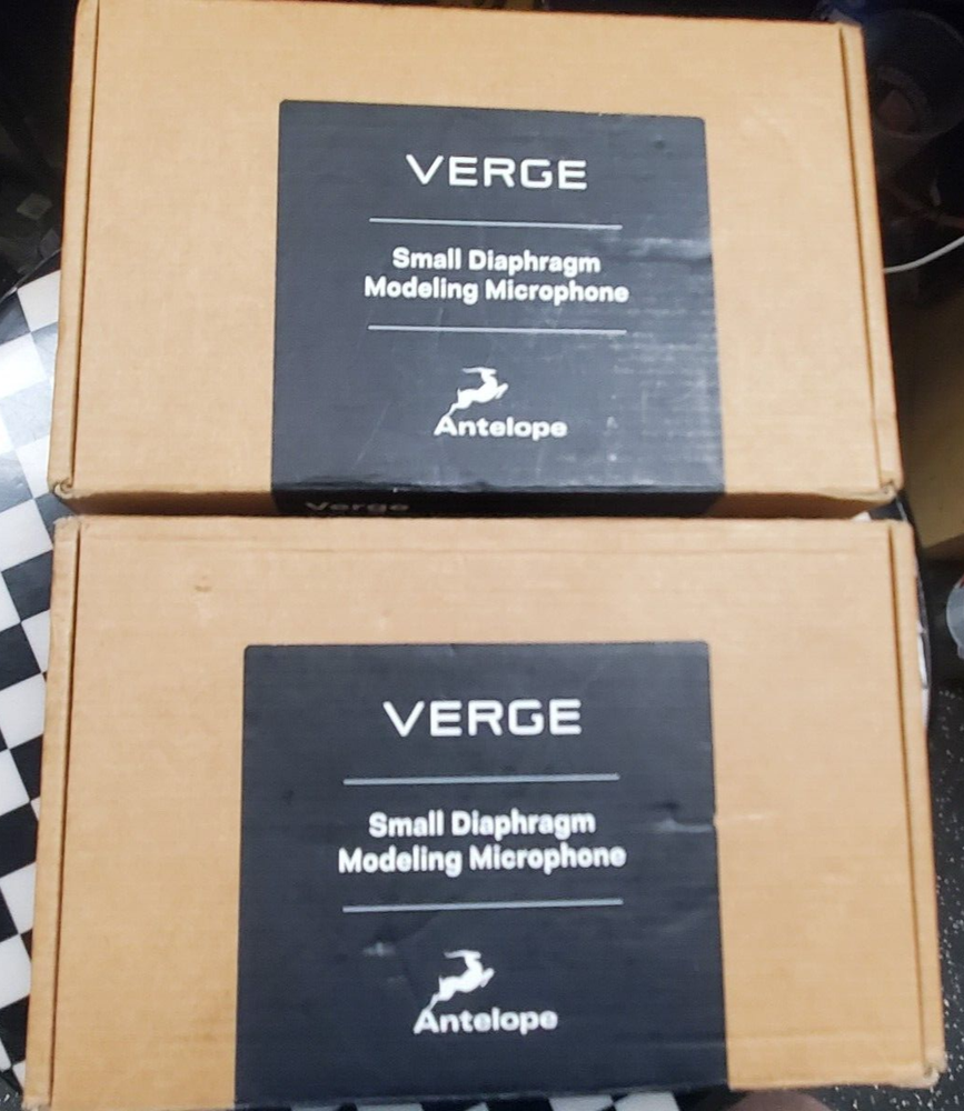 TWO- Antelope Audio Verge Small-Diaphragm Condenser Modeling Microphone #VERGE