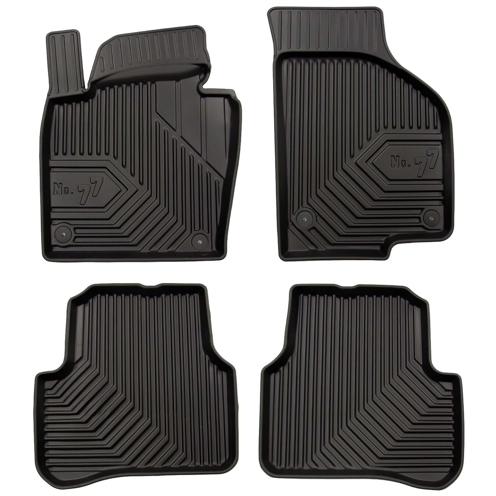 Tapis de sol TPE Frogum No.77 pour Volkswagen CC 2012-2016 sur mesure noir