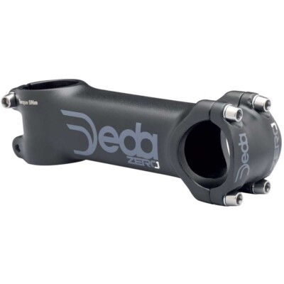 Deda Zero 31,7 mm Rennrad / MTB Lenker Vorbau in schwarz auf schwarz