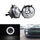 For Mini Cooper R55 R56 R57 R58 R59 R60 R61 White LED Halo DRL Driving Fog Light