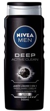 NIVEA Men Deep Active Clean Long Lasting Deep Body Wash 500ml