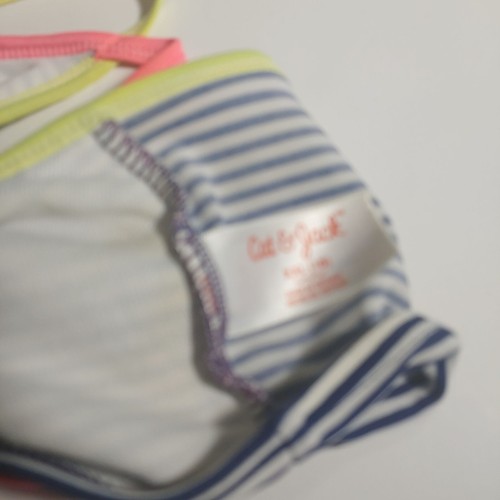 Girl's swim tops Lot of 4 geometric patterns stripes L-XXL - Picture 10 of 14