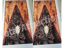 Ambush Camo Boards Deer Skull Cornhole Cover Wrap Vinyl Decal Sticker buck hunt