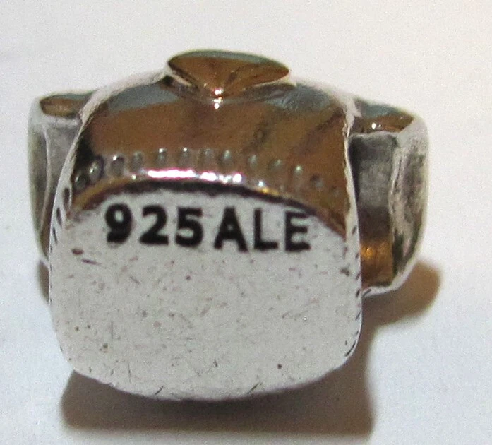 Camiseta Pandora ALE 925 y 14k Oro con Corazón Retirado Dije Cuentas Foto 2 de 3