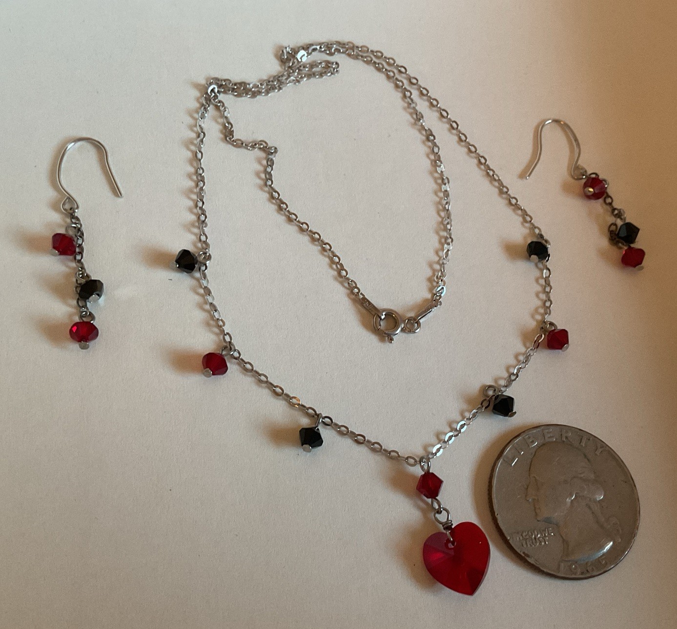 Swarovski Elements Sterling Silver Set Necklace &… - image 7