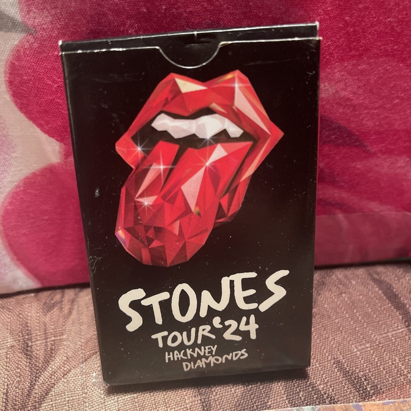 ROLLING STONES 24 Hackney Diamonds Concert Tour Deck of Poker Cards Souvenir. *G