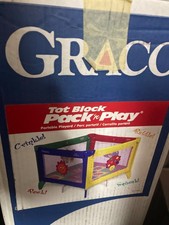 Vintage Graco Pack N Play Sport Playpen Baby Toddler with bag TOT BLOCK