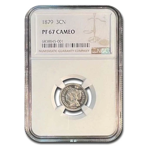 1879 Three Cent Nickel PF-67 Cameo NGC