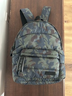 GUC Ted Baker London Men's Infra Quilted Puffer Navy Backpack $225