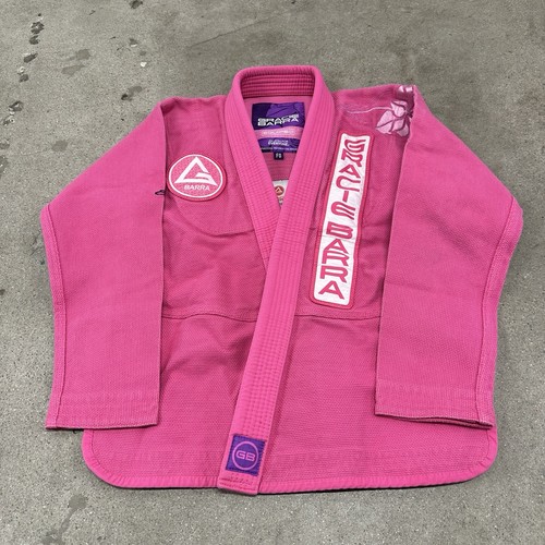 Gracie Barra Jiu Jitsu Equipe Gi Uniform Womens F0 Martial Arts Jacket pink