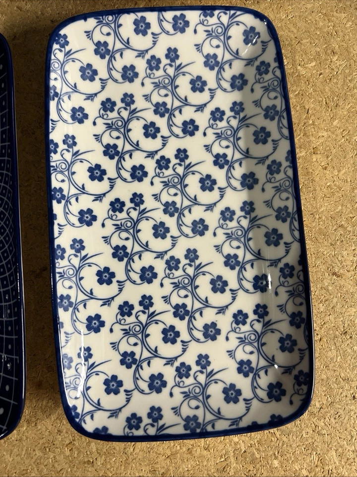 Platos rectangulares de cerámica de 9,5 pulgadas, platos de postre de pasta para cena, marca Selamica Foto 4 de 4