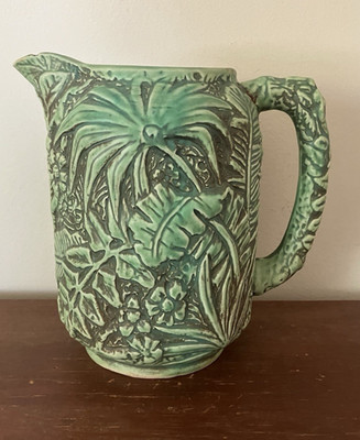 Weller Pottery Large 8'' Green Marvo Pitcher