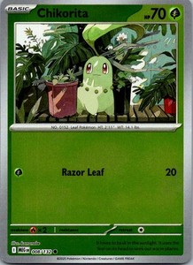 Chikorita 008/132 Mega Evolution Reverse Holo