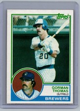 1983 Topps #10 Gorman Thomas