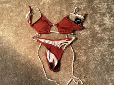 Zaful Rust Bikini - US size 6 - Textured - String