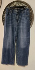 American Eagle Super High Rise Wide Leg, Xtall Stretch Jeans, Size 14