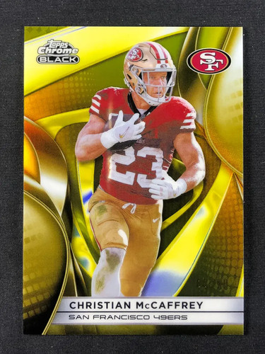 2025 Topps Chrome Black Gold Refractor #88 Christian McCaffrey /50 YT92