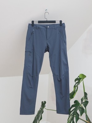 Salomon Men's Grey Nylon Outdoor Track Pants Trousers Size 34