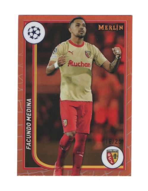 Facundo Medina 2023-24 Topps Merlin #102 Orange Refractor /25