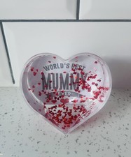 World’s Best Mummy Ever Heart Snow Globe. Mummy Birthday, Mother’s Day Gift.