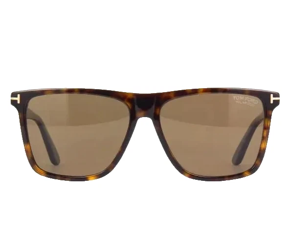 TOM FORD FLETCHER TF832 52H HAVANA GOLD W/BROWN POLARIZED LENS SUNGLASSES 57-15 - Image 4 of 4
