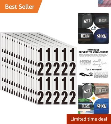 House Numbers, Reflective Number Sticker | Mailbox Decals, House Numbers, Add...