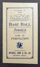 Rare 1907 Baseball Spikes Cleats Shoes Catalog Witch Elk w/Original Envelope