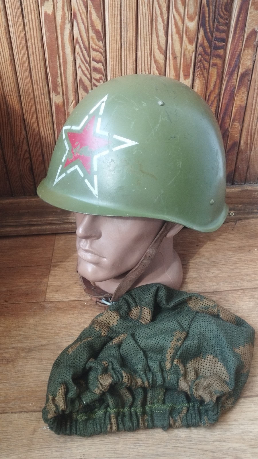 SSh-60 Soviet Era Steel Helmet 1960 Parade Version Unused with Cover — image 2