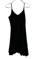 Gap LBD Little Black Mini Dress Sz M Adjustable Spaghetti Straps Sexy Summer