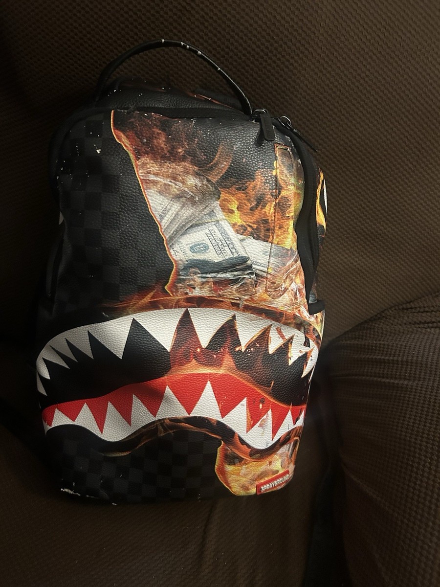 Camo Money Shark Sprayground Camo Shark Backpack Camo Backpack