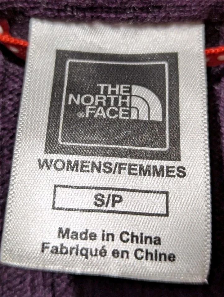 The North Face Women Purple Full Zip Hooded Knit Sweater Size S/P Pockets - Image 4 of 4