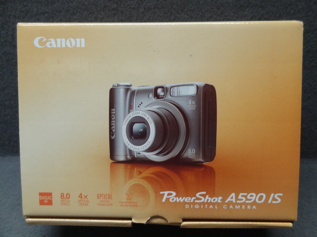 Canon PowerShot A590 IS 8.0MP Digital Camera - Gray for sale