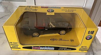 NIB Jouef Evolution Italy 1/18 diecast black red  Alfa Romeo Spider 3304 new