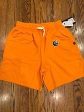 Art Class Boys Pull On Sweat Shorts Orange Drawstring New Size 6-7 S