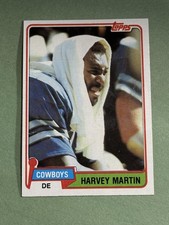Harvey Martin 1981 Topps Dallas Cowboys #15 EE817