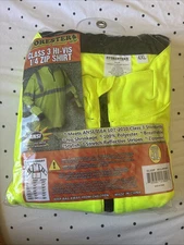 hi viz long sleeve 1/4 Zip Shirt