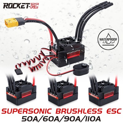 Rocket-V2 50A 60A 90A 110A Brushless ESC Waterproof 5A BEC für 1:10 RC Car Model