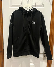 Clique Men?s Black Full Zip Hooded Fleece Hoodie AMD Logo Size S MQK00103