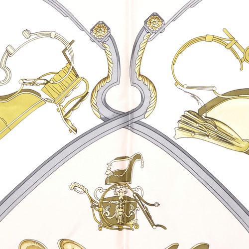 Hermes Carre SPRINGS Scarf Multicolor Silk J-2777 - Foto 14 di 24