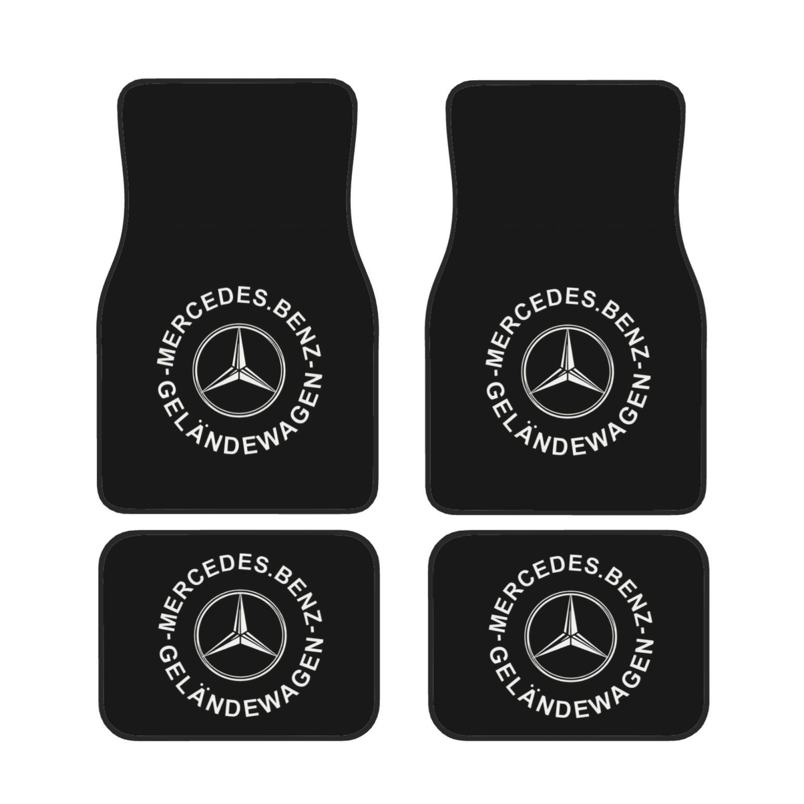 Mercedes-Benz 4PCS Universal Car Floor Mats Auto Carpets Interior Trim