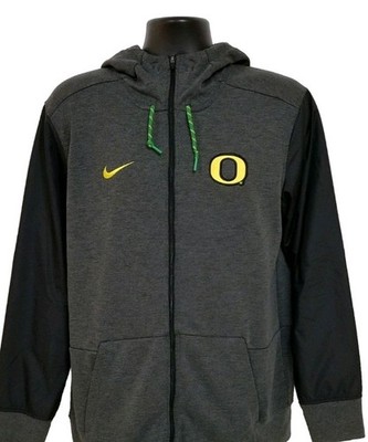 Oregon DUCKS Football TEAM ISSUED Nike Dri-Fit TRAVEL JACKET with Hood  MEN'S  M