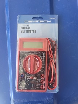 Cen-Tech 7 Function Digital Multimeter Tester Multi-tester NIB AC/DC volt