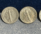 (#100476)  Mercury Dime: AU Lot. 4 dimes (4).  1936, 1937, 1939, 1941. — photo 5