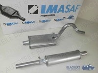 Imasaf Auspuffset Mitteltopf+Endtopf für Opel Manta A 1.6 + 1.9 + S 1970-1975