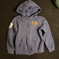 Polo Ralph Lauren Big Pony Zip Hoodie Youth Size 7 Blue Full Zip Sweatshirt