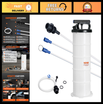 #ad 6.5L Manual Fluid Extractor Pump Oil Changer amp; Vacuum Fluid Change Tool Dipst $83.99