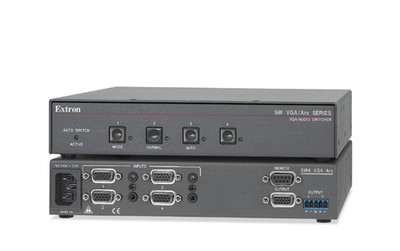 Extron SW4 VGA ARS 4 Eingänge VGA & Stereo Audio Umschalter mit Netzteil