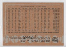 1988 Topps Blank Front Fred Lynn #707 0z8