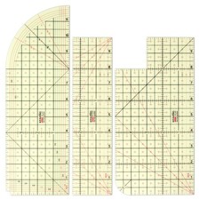 KEARING 3 Pcs Hot Hem Ruler Sewing 10 12 Inch Heat Resistant Non-Slip Ironing