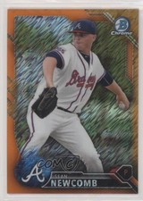 2016 Bowman Chrome Prospects Orange Shimmer Refractor 23/25 Sean Newcomb 0d6s
